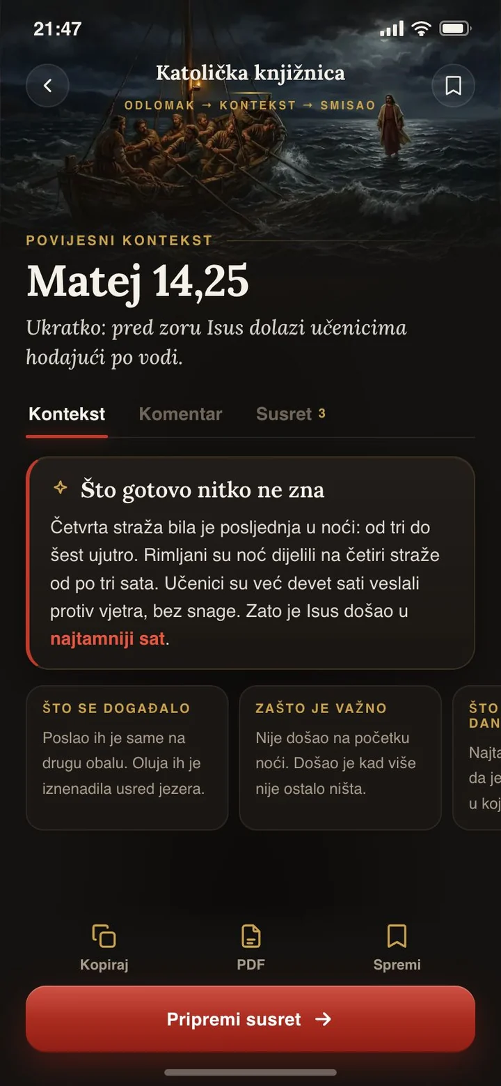 Matej 14,25: što gotovo nitko ne zna